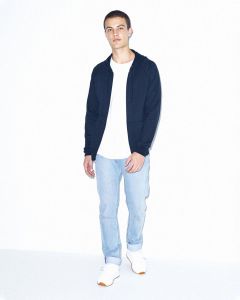  American Apparel UNISEX CALIFORNIA FLEECE CIPZRAS KAPUCNIS PULVER