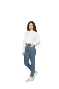  American Apparel WOMEN'S FLEX FLEECE CROP PULLOVER