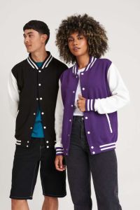  Just Hoods VARSITY JACKET