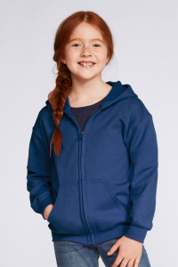 Gildan HEAVY BLEND YOUTH FULL ZIP HOODED SWEATSHIRT