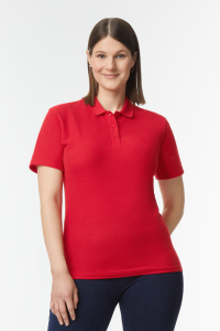  Gildan SOFTSTYLE LADIES' DOUBLE PIQU POLO WITH 3 COLOUR-MATCHED BUTTONS