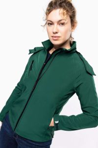  Kariban LADIES' DETACHABLE HOODED SOFTSHELL JACKET