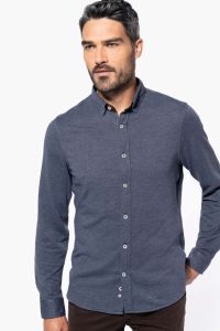  Kariban LONG-SLEEVED JACQUARD KNIT SHIRT