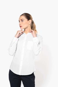  Kariban LADIES' LONG-SLEEVED MANDARIN COLLAR SHIRT