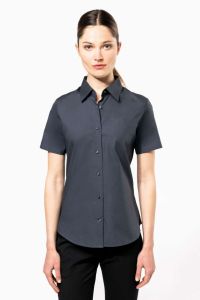  Kariban LADIES' SHORT-SLEEVED COTTON/ELASTANE SHIRT