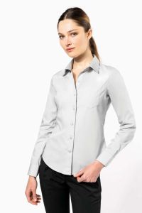  Kariban LADIES' LONG-SLEEVED COTTON POPLIN SHIRT