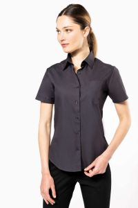  Kariban LADIES' SHORT-SLEEVED COTTON POPLIN SHIRT