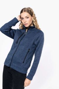 Kariban LADIES' FULL ZIP HEATHER JACKET