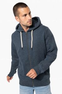  Kariban MENS VINTAGE ZIPPED HOODED SWEATSHIRT
