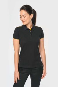  Designed To Work LADIES' SHORT-SLEEVED CONTRASTING DAYTODAY POLO SHIRT