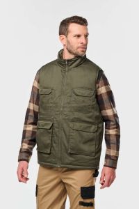  Designed To Work UNISEX PADDED MULTI-POCKET POLYCOTTON VEST